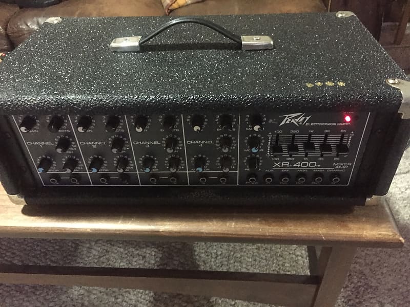 Vintage Peavey XR-400 4 Channel Powered Mixer | Reverb