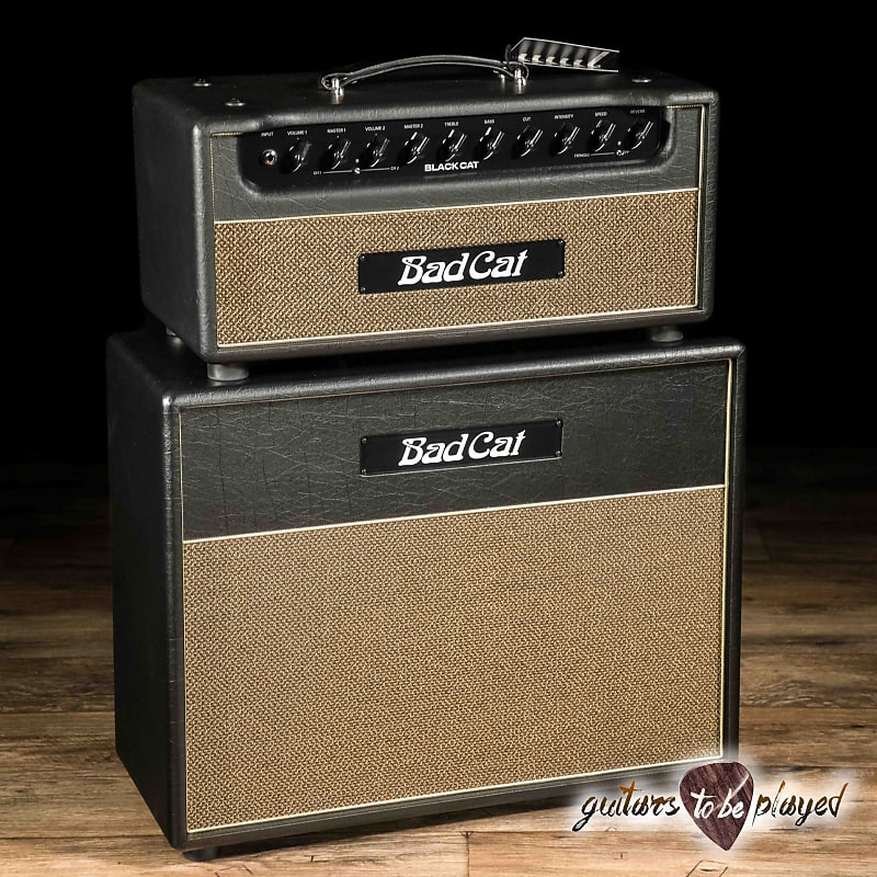Bad Cat Black Cat 20W 2-Channel Tube Amp Head w/ 1x12 Extension Cab image 1
