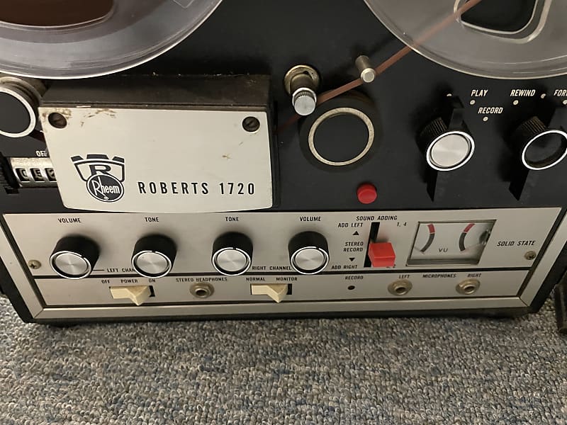 Rheem Roberts 1720 60’s 70’s Vintage Reel to Reel Tape Machine