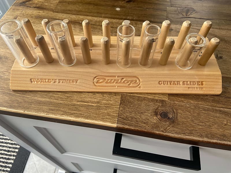 Dunlop Guitar Slide Display With Brand New Slides Reverb