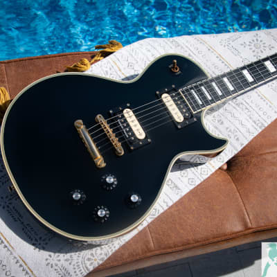 Edwards by ESP E-LP-85 CD BK Les Paul Custom Ebony | Reverb