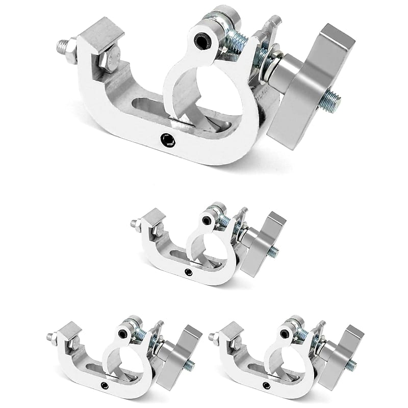 Stage Light Clamp Hook, Pack Of 4, 330 Lb. Aluminum Stage Reverb