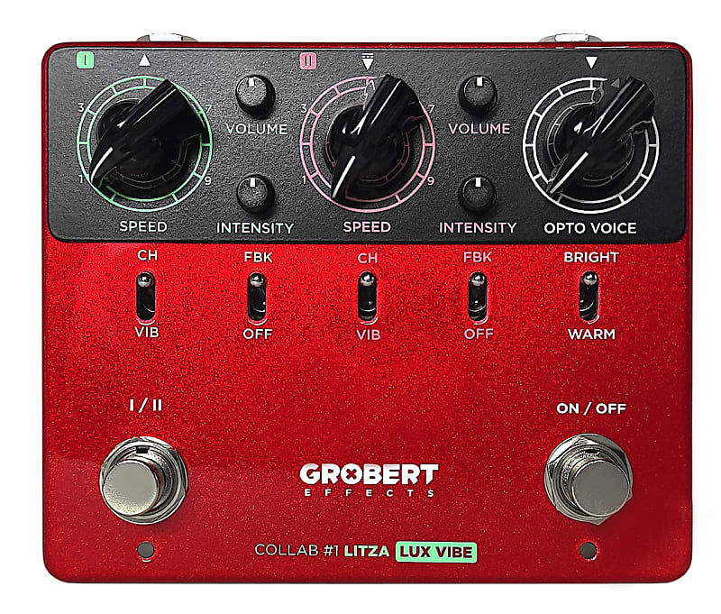 GROBERT EFFECTS Lux Vibe 2020-2024 - Candy Apple Red | Reverb