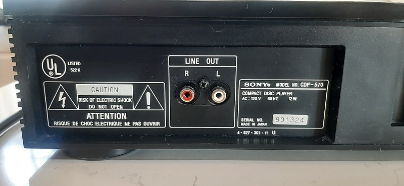 【美品】SONY CDP-570 COMPACT DZ-AT350S D Sony CDP-570 1988 - Black | Reverb