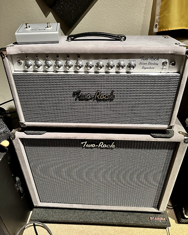 TwoRock Silver Sterling Signature 75/150 Silver Suede Reverb