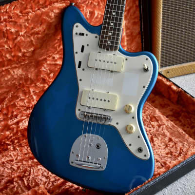 1997 Fender Japan O-Serial JM66 ’62 Reissue Jazzmaster Lake Placid Blue w/Matching Headstock CIJ Offset for sale