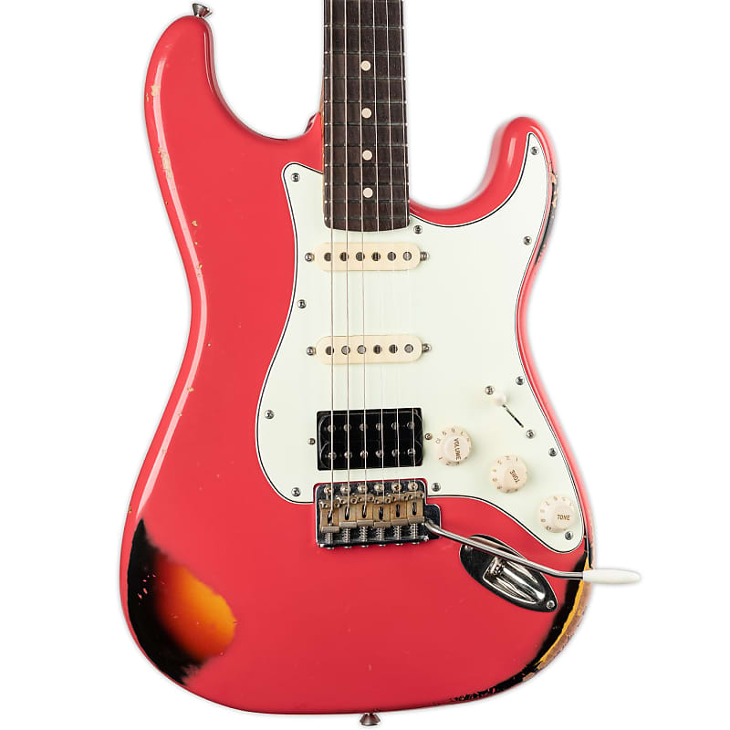 【USED】Xotic XSC-2 USED XOTIC XSC-2 HSS FIESTA RED OVER 3TSB WITH CASE | Reverb