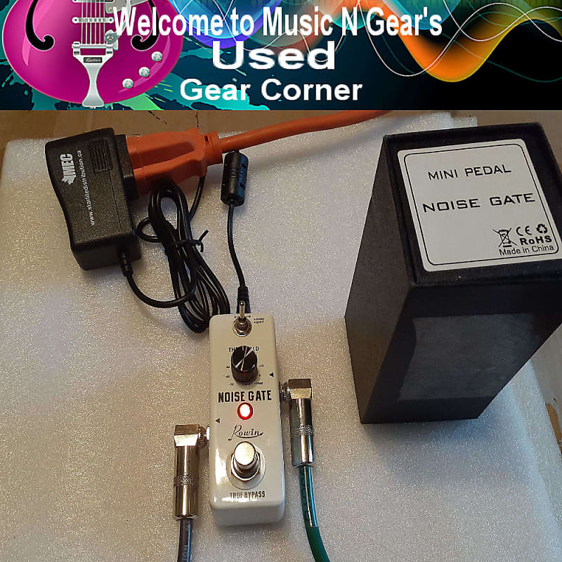 Rowin LEF-319 Noise Gate Guitar Effect Mini Pedal 2 Working Modes Soft and Hard. MINT image 1