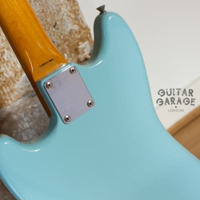 2006 Fender Japan Mustang 65 Vintage Reissue Daphne Blue Seymour Duncan humbucker offset guitar CIJ image 15