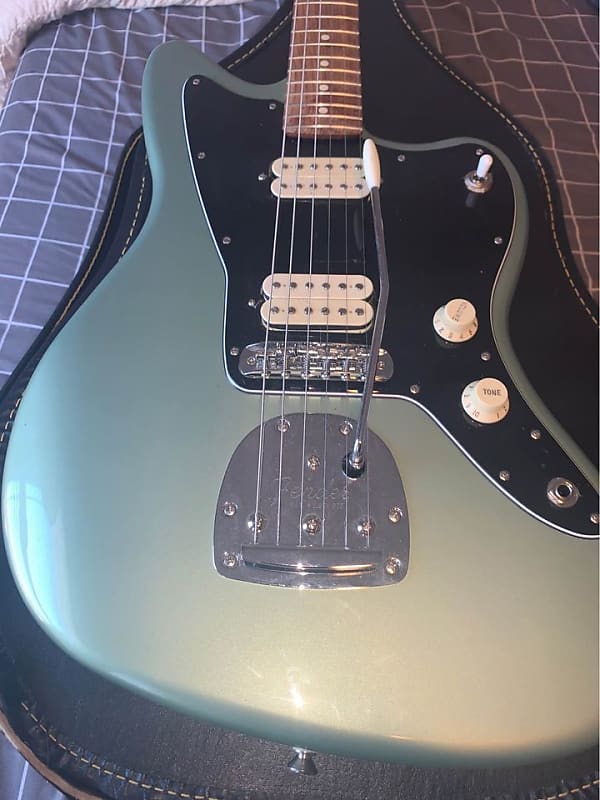 (RARE) Fender Player Jazzmaster Pau Ferro Sage Green Metallic | Reverb