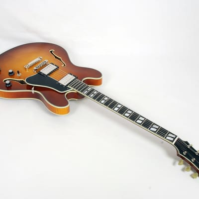 Eastman T486-GB Goldburst Deluxe 16" Thinline Hollowbody With Hard Case #02535 @ LA Guitar Sales. image 1