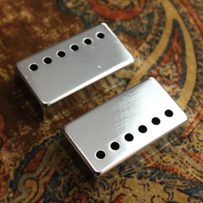SGM Humbucker Pickup Covers Set of 2, Gibson Replacement, Chrome image 2