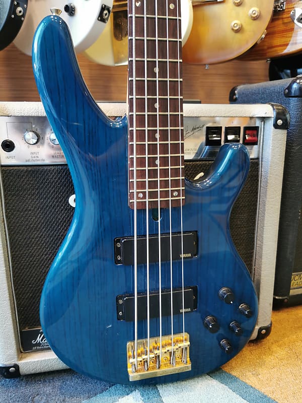 Yamaha TRB-5 II Made in japan 5 Strings 2000 Translucent Blue