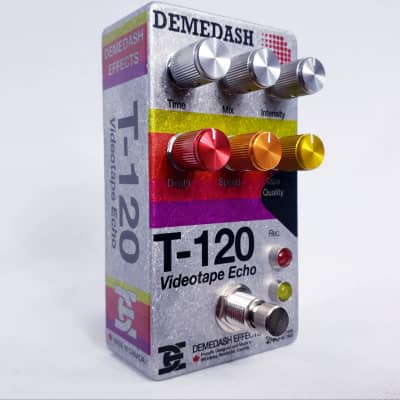 Demedash Effects Limited Edition T-120 Videotape Echo V2 Flaked Aluminum