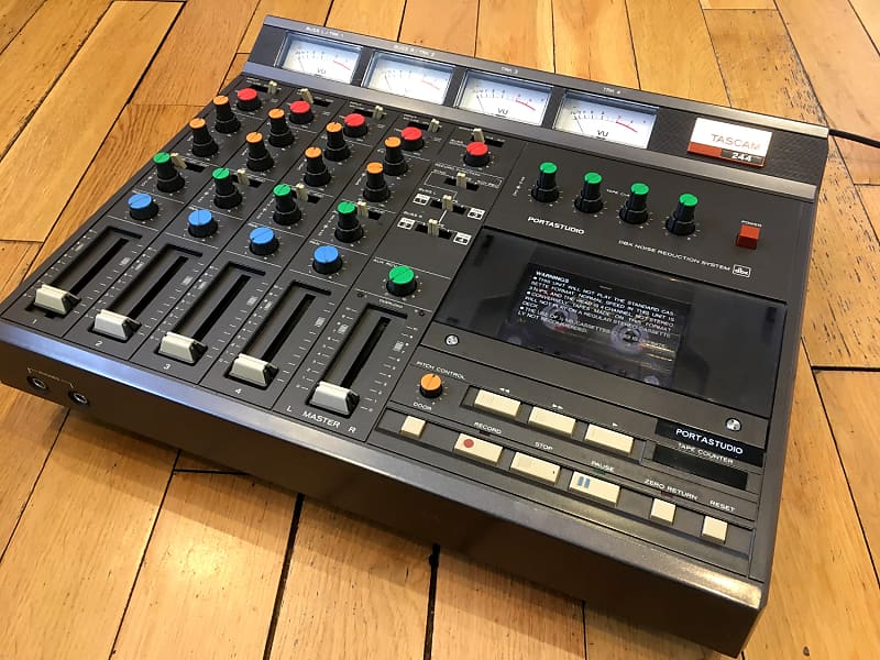 TASCAM 244 Portastudio 4Track Multitrack Cassette Tape Reverb