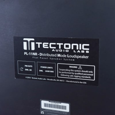 Tectonic Audio Labs PL-11NR Bending Wave Loudspeaker PAIR (church owned) CG00KB4 image 7