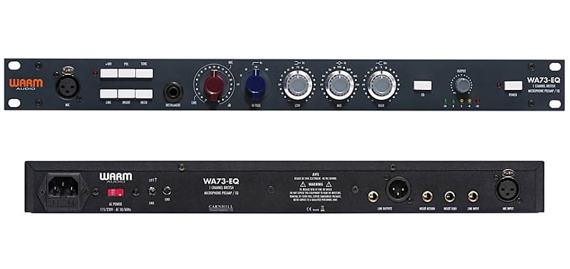 Warm Audio WA73-EQ Single Channel British Mic Pre + EQ | Reverb