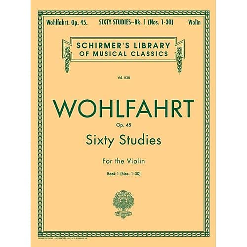 Sixty Studies for the Violin, Op. 45: Book 1 Franz Wohlfahrt | Reverb