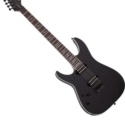 Schecter Reaper-6 Custom Lefty Guitar Gloss Black image 1