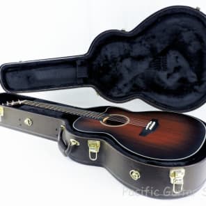 Takamine CP771MC SB Limited Edition Solid Mahogany OM Cutaway Acoustic/Electric Guitar Shadow Burst Satin