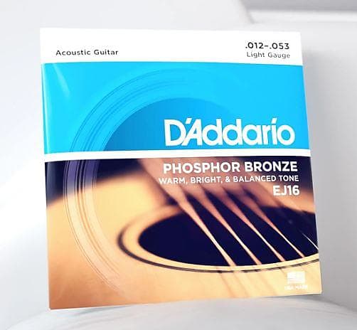 D'Addario EJ Phosphor Bronze Acoustic Strings - EJ16 Light (12-53) image 1