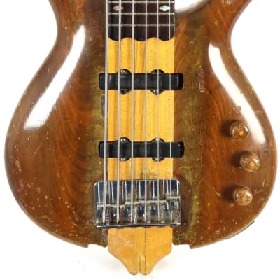 Vintage Abe Rivera Custom 6-String Electric Bass Guitar w/ Gig Bag image 1