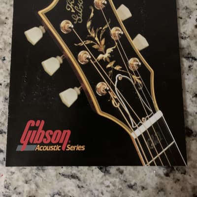 Gibson Acoustic Catalog 80’s J-45 200 Celebrity Hummingbird Dove J-200 for sale