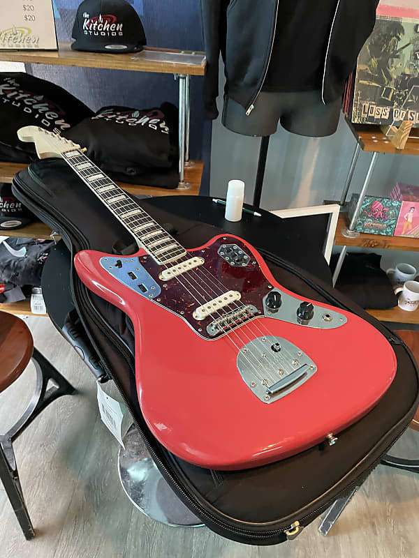 Fender Jaguar relic with upgraded musickraft neck with block Reverb