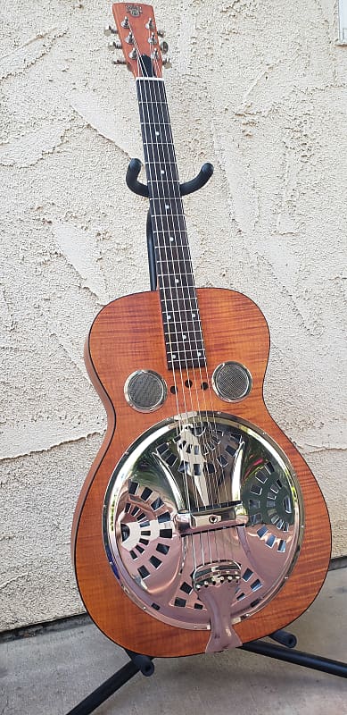 Epiphone Dobro Hound Dog Deluxe Roundneck Acoustic Resonator Guitar  Vintage Brown image 1