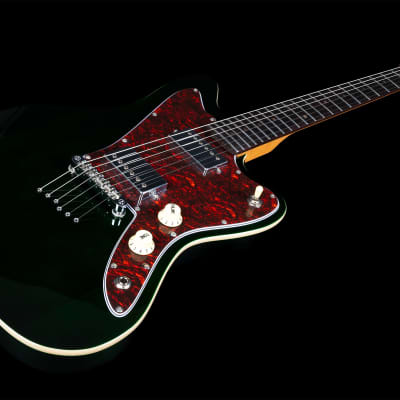 JET JJ-350 GR Offset Electric Guitar - Transparent Green image 2