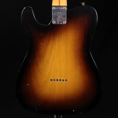 Fender Custom 1957 Telecaster Journeyman Relic Electric Guitar, 1-Piece Quartersawn Maple Neck - Wide-Fade 2-Color Sunburst image 4