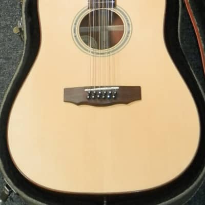 Guild GAD-6212 12-string Acoustic Dreadnought Guitar with case used image 5