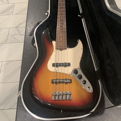 Fender American Standard Jazz Bass V with Rosewood Fretboard 1998 - 2008 - Brown Sunburst for sale