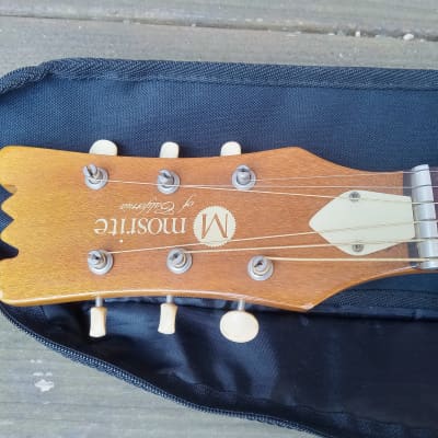 Vintage Circa 1967 Mosrite Serenade Acoustic Guitar Project w/ Gig Bag! image 8