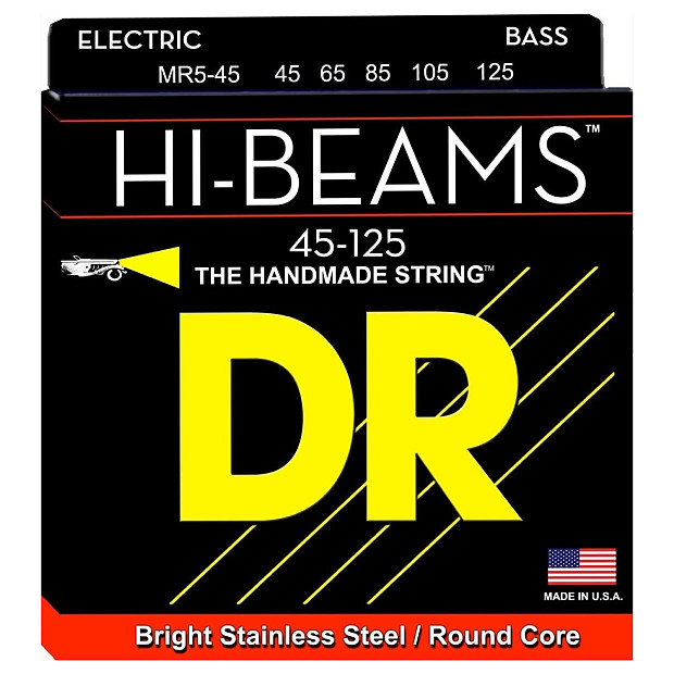 DR MR5-45 Hi-Beams 5-String Electric Bass Strings - Medium (45-125) Bild 1