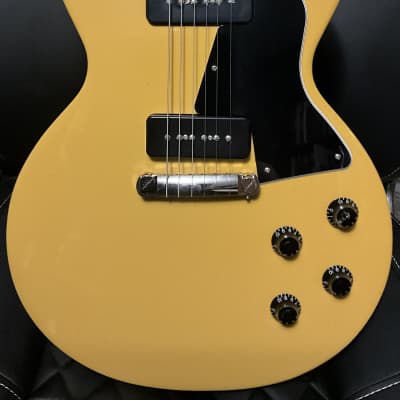 Edwards E-JR-100LT/DC Les Paul Junior Double Cut MIJ Japan - Thin Skin  Nitro Finish - TV Yellow - | Reverb