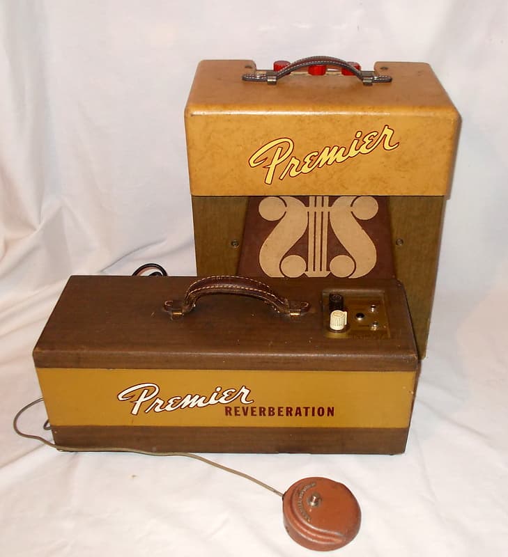 1955 Premier 110 Tube Amp W/ Stand Alone Tube  Reverb Tank / Unit & Foot Switch image 1