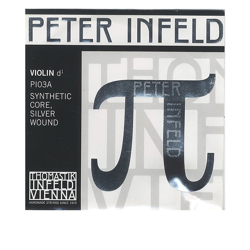 Thomastik-Infeld	PI103A Peter Infeld Silver-Wound Synthetic Core 4/4 Violin String - D (Medium) image 1