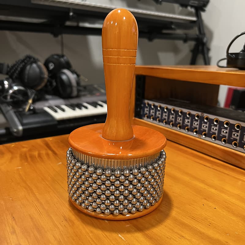 Meinl Large Hand Cabasa Orange Wood Reverb