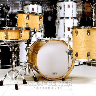 Ludwig Legacy Maple Birdseye Exotic (Catalogue Kit) 3 Drums only 18, 14, 12 - Atlas legs/spurs image 4