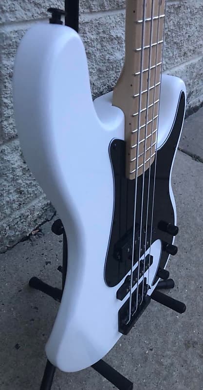 GAMMA Custom Bass Guitar JP21-02, Alpha Model, Polar White image 1