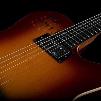 Godin A6 Ultra Cognac Burst HG 6 String RH Acoustic Electric Guitar MADE In CANADA - D image 6
