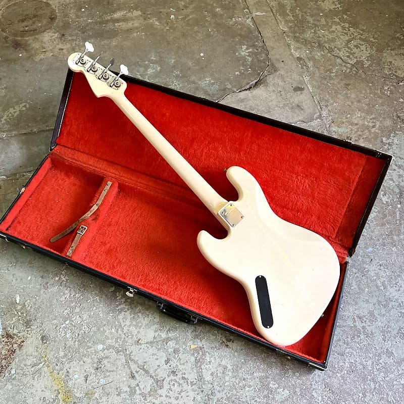 ベース Electric Bass FERNADES VINTAGE Fernandes Electric Jazz bass 1984 - Olympic white limited