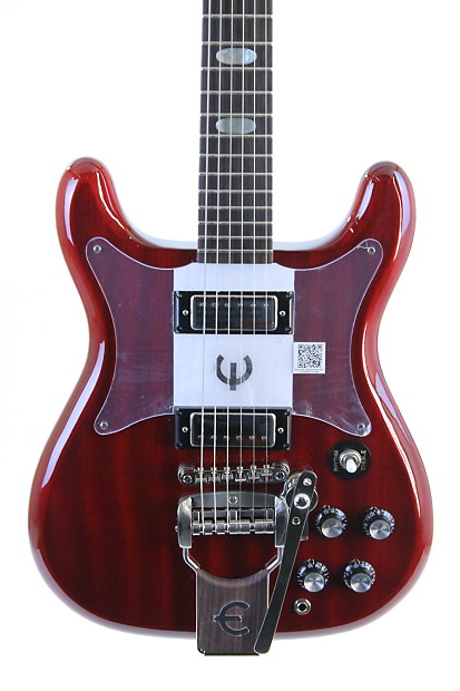 Epiphone 50th Anniversary 1962 Crestwood Custom Reissue Electric Guitar  Cherry w/ Case (01052)