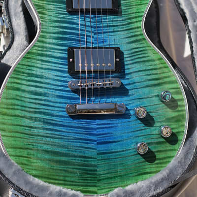Gibson Les Paul Custom 2021 Zodiac Electric Guitar Aurora Borealis Burst image 1