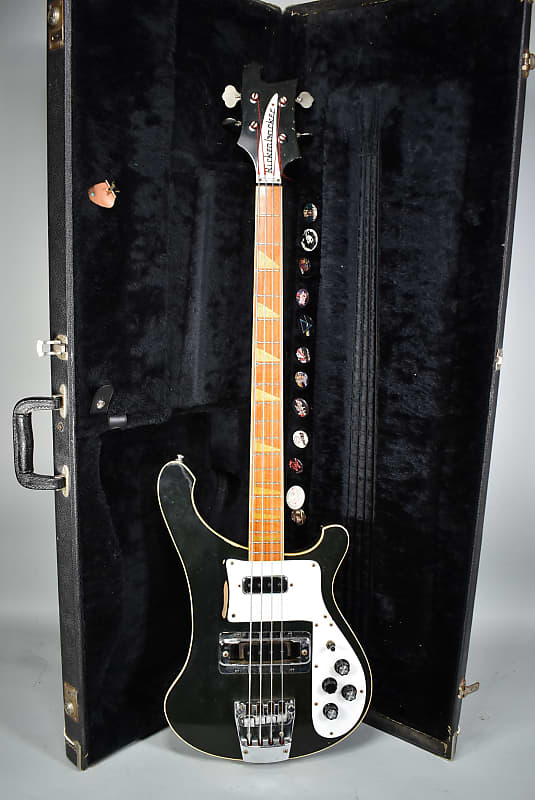 1982 Rickenbacker 4003 Jetglo Finish Electric Bass Guitar w/OHSC image 1