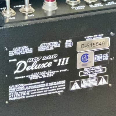 Fender Hot Rod Deluxe III 3-Channel 40-Watt 1x12" Guitar Combo Black, Super Clean Sounds Amazing ! image 7