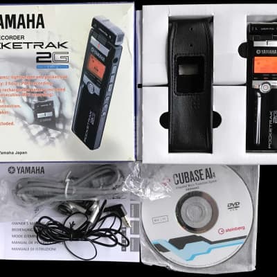 2008 Yamaha Pocketrak 2G 2GB Tiny Stereo Pocket Recorder With Original Box, Soft Case & Cubase AI 4 DVD ROM image 1