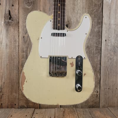 Fender 62 Telecaster Heavy Relic Custom Double Bound Custom Shop 2022 Vintage White for sale