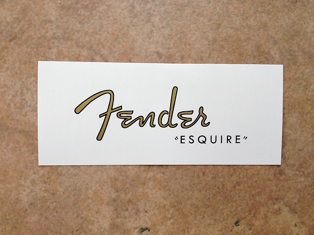Fender esquire on sale waterslide decal